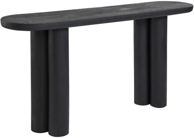 Renwil® Dayna Sandblasted Black Console Table-0