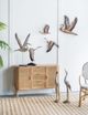 A & B Home Reeds 3-Piece Weathered Brown Bird Wall Decor Set-5