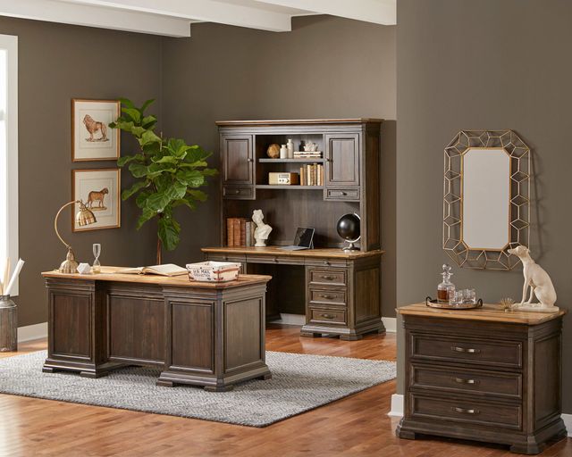 Martin Furniture Sonoma Dark Roast Double Pedestal Desk-3