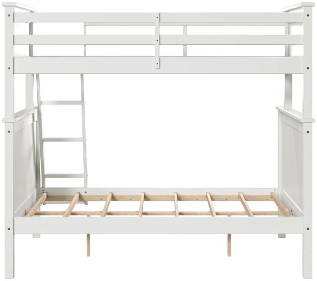 Linon Peyton Twin Over Full Bunk Bed White-2