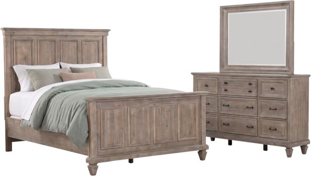 Magnussen Home® Lancaster 3-Piece Dovetail Gray Queen Bedroom Set-0