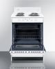 Summit® 24" White Freestanding Electric Range-1