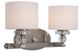 YHD Mitchell Peak Satin Steel/White Dove 2-Light Vanity Lighting-0