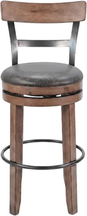 Sunny Designs™ Doe Valley Buckskin 30" Fullback Swivel Bar Stool-2