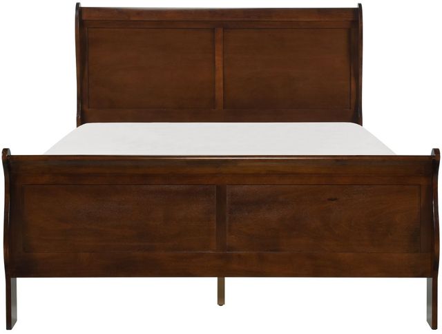 Homelegance® Mayville Brown Cherry Queen Sleigh Bed-1