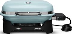Weber® Grills® Lumin Compact 23" Ice Blue Tabletop Electric Grill