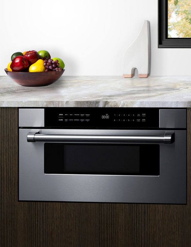 Summit® 30" Stainless Steel Built In Microwave Drawer-10