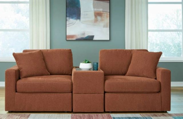 Signature Design by Ashley® Modmax 3-Piece Spice Small Spaced Sectional with Storage Console-1