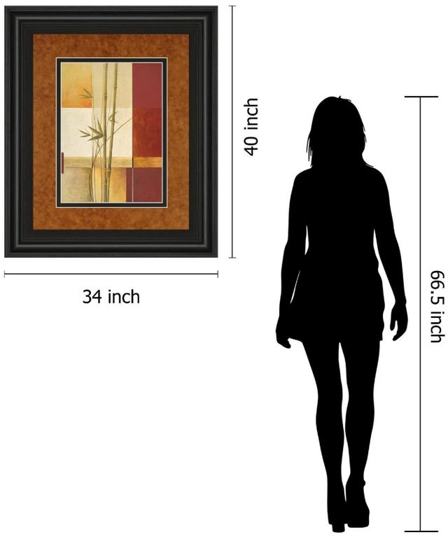 Classy Living Estudio Arte Contemporary Bamboo Il 34"W Wall Art-2