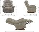 La-Z-Boy® Randell Dark Chocolate Leather Power Rocking Recliner with Headrest-2