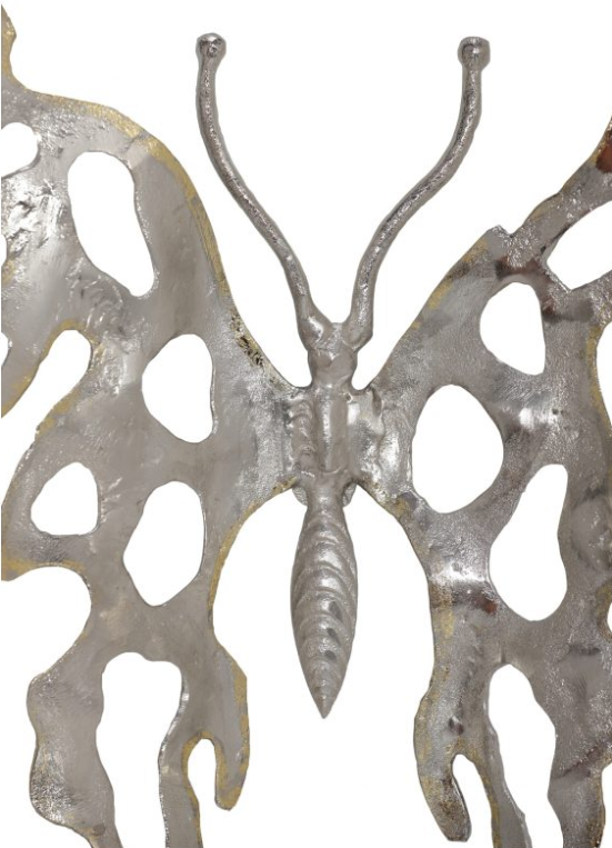 Moe's Home Collection Nickel Medium Metal Butterfly-1