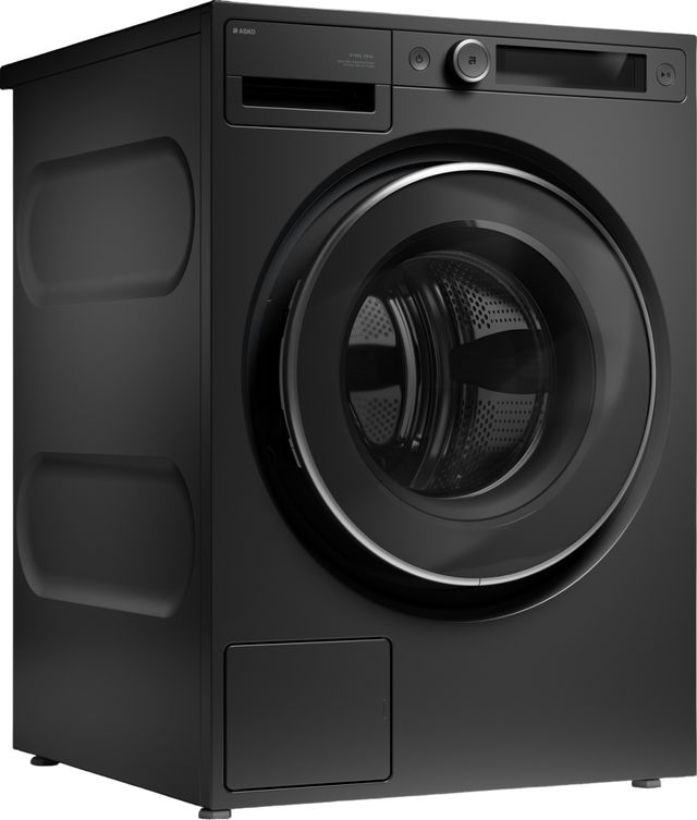 ASKO 5 Series Steel Seal™ 2.8 Cu. Ft. Graphite Black Front Load Compact Washer-2