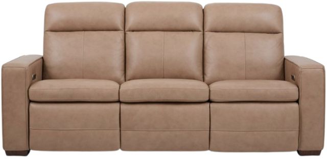 Flexsteel® Dutch Desert Tan Power Reclining Sofa with Console-4