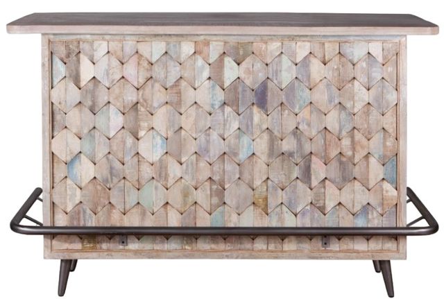 Home Trends & Design Ibiza Vintage Teal Bar -3