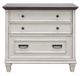 Martin Furniture Hartford  Linen White with Gray Patterned Top Lateral File-1