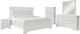 Global Furniture USA Pompei 5-Piece White Queen Upholstered Panel Bedroom Set-0