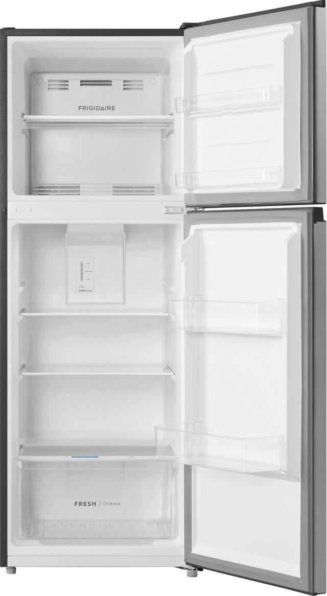Frigidaire® 22" 10.1 Cu. Ft. Fingerprint-Resistant Stainless Steel Look Freestanding Top Freezer Refrigerator-3
