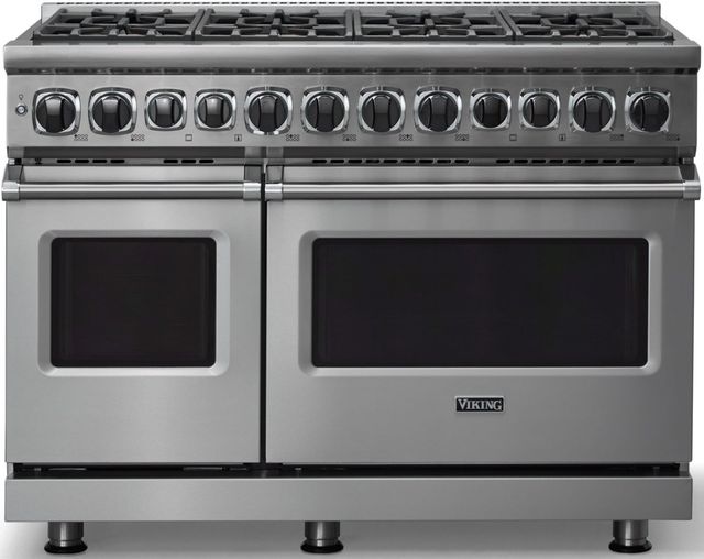 Viking® 7 Series 48" Stainless Steel Pro Style Dual Fuel Range-0