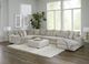 Albany Industries 4-Piece Galactic Parchment Right-Arm Facing Chaise Sectional-1