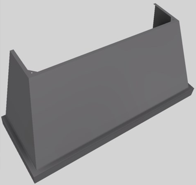 Vent-A-Hood® Designer Series 66" Gunsmoke Wall Mounted Range Hood-1