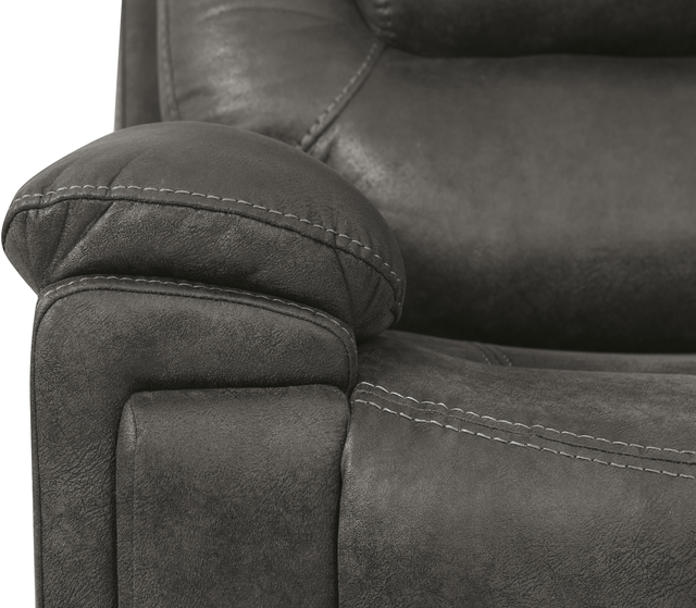 Signature Design by Ashley® Wyerville 6-Piece Gray Power Reclining Sectional-4