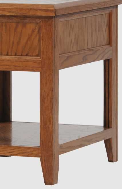 American Heartland Manufacturing Oak End Table-1