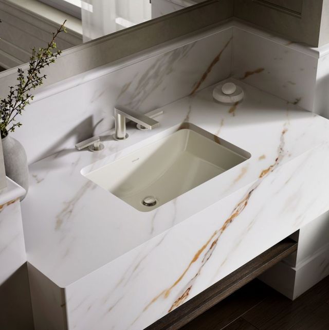 Kohler Ladena® Biscuit 23.25" Rectangular Undermount Bathroom Sink-2