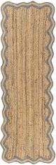 LR Home Scallop Denim/Natural 3'x8' Runner-0