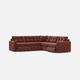 Drew & Jonathan Home ModularOne New Horizon 5-Piece Merlot Power Reclining Modular Sectional-0