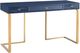 TOV Furniture Janie Blue Lacquer Desk-1