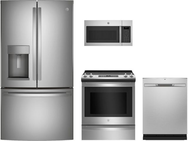 GE® 4 Piece Stainless Steel Kitchen Package-0