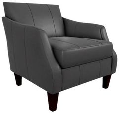 Best® Home Furnishings Customizable Ashelle Leather Club Chair with Espresso Legs