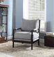 Coaster® Blanchett Grey/Black Cushion Back Accent Chair-4