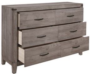 Mazin Furniture Woodrow 4 Piece Gray Twin Bedroom Set-3