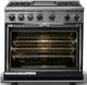 Viking® 7 Series 36" Onyx Pro Style Dual Fuel Range with Griddle-1