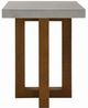 ACME Furniture Gray End Table with Walnut Base-4