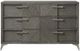Bernards Aries Gray 6-Drawer Dresser-2