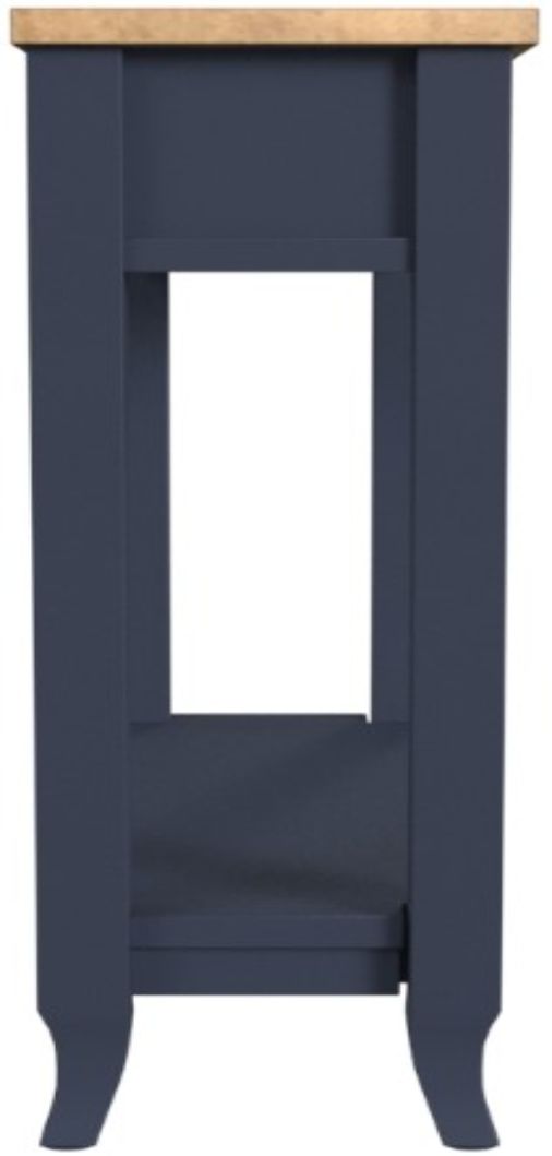 Null Furniture Mystic Navy/Toasted Almond Small Console Table-1