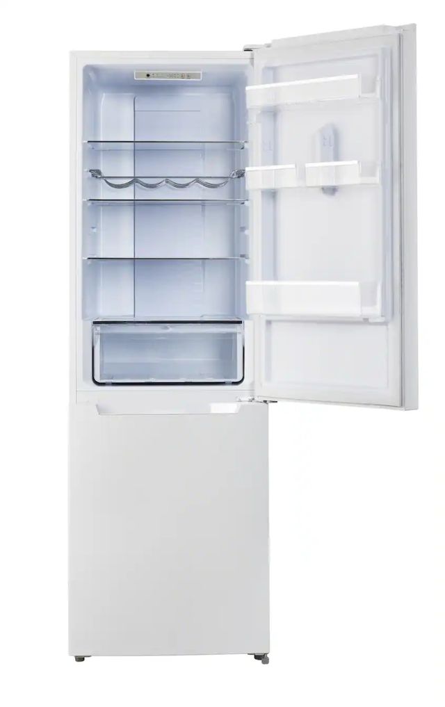 Unique Appliances 24" 11.7 Cu. Ft. White Off-grid Solar DC Bottom Freezer Refrigerator-2