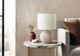 Monarch Specialties Inc. Ivory Concrete/Ivory Shade Table Lamp -2
