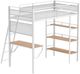 Coaster® Campus Matte White Youth Twin Loft Bed-3