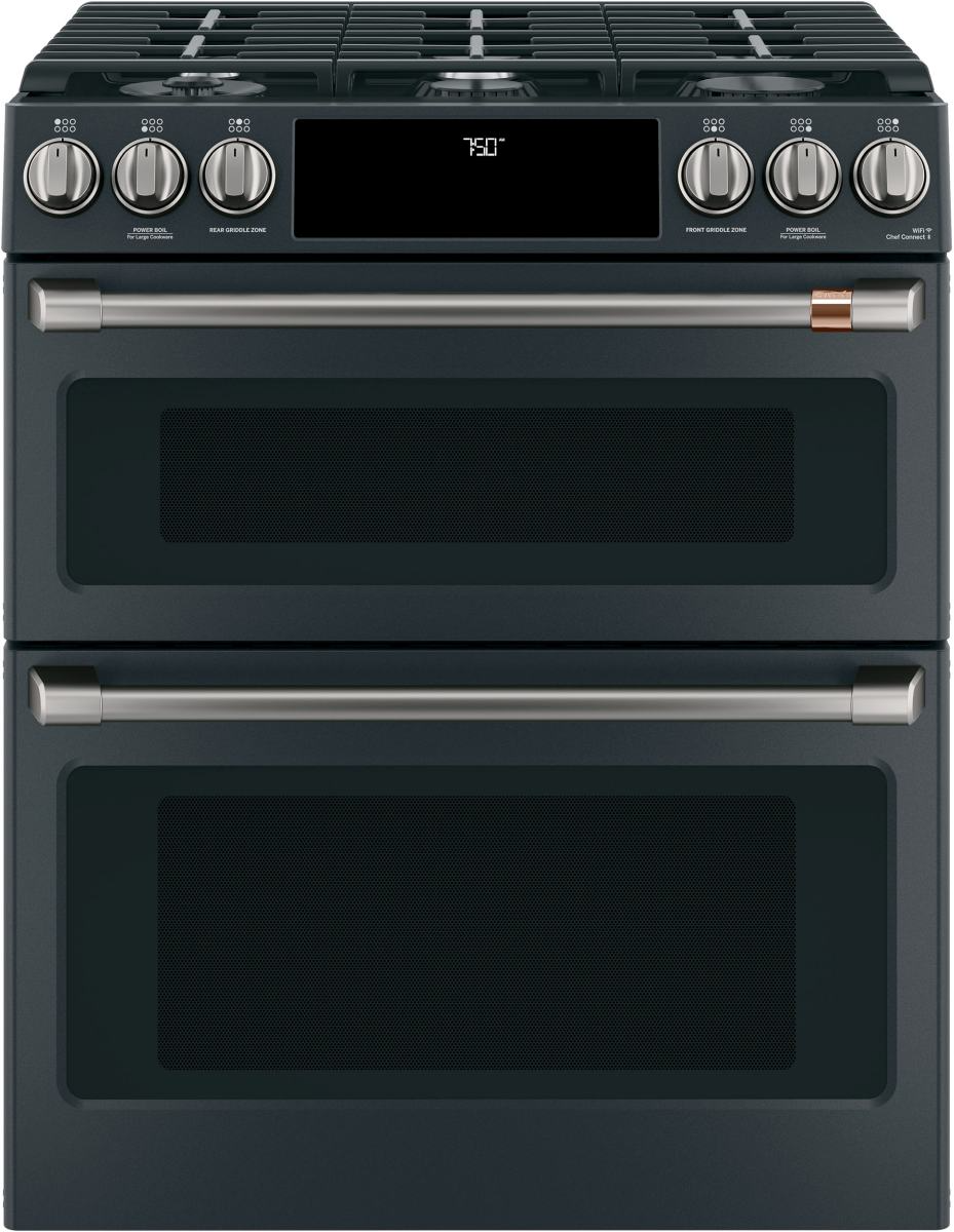 Café Brushed Black Front Control Gas Knobs and Handle Kit - Thumbnail 5