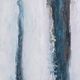 Olliix by Martha Stewart Blue Drift Multi Color Framed Embellished Canvas Gallery 5PC Set-2