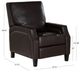Powell® Portico Chocolate Manual Recliner-4