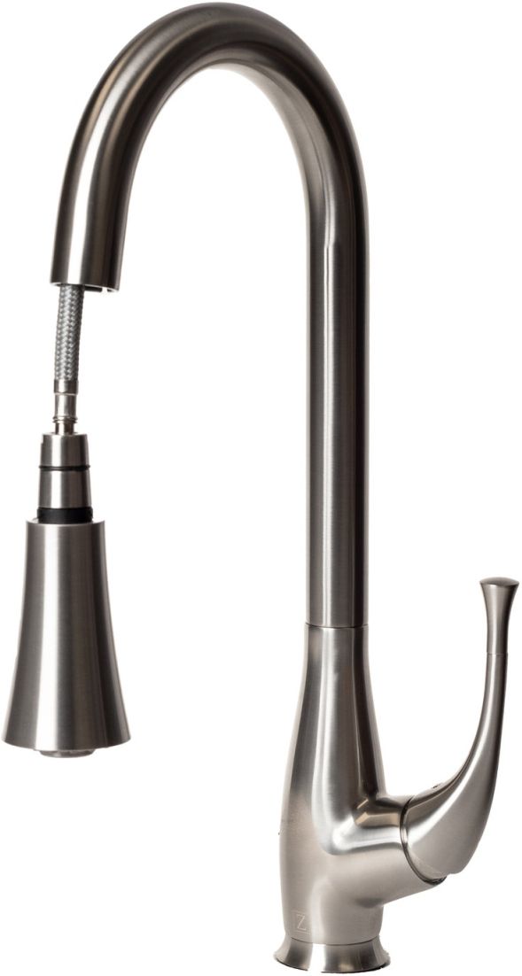 ZLINE Castor Brushed Nickel Pull Down Kitchen Faucet-4