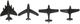 Crestview 4-Piece Black Cleared for Takeoff Accent Set-0