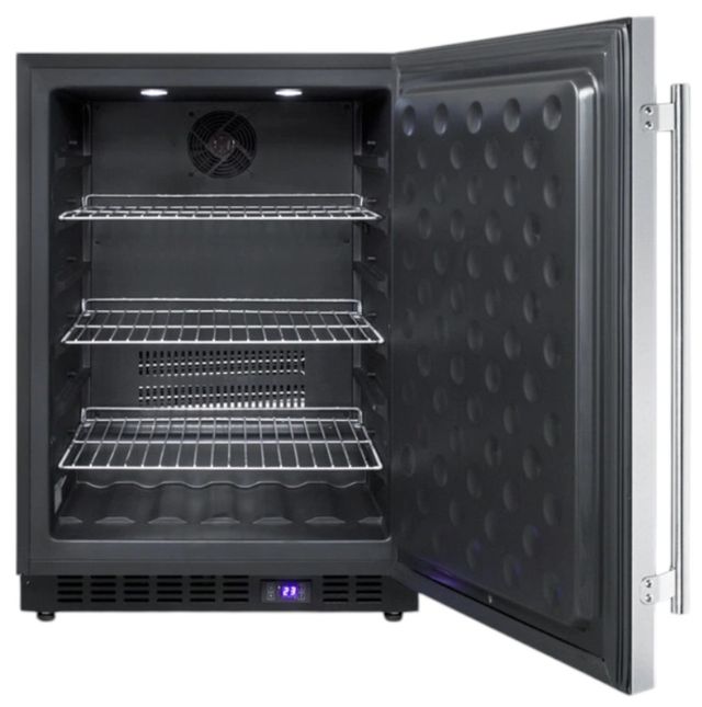 Summit® 24" 4.7 Cu. Ft. Stainless Steel Outdoor Upright Freezer-1