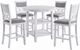 Elements International Amherst 5-Piece Bisque Counter Dining Set-0