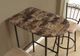 Monarch Specialties Inc. 24"X 36" Espresso Marble-Look Bar Table-3