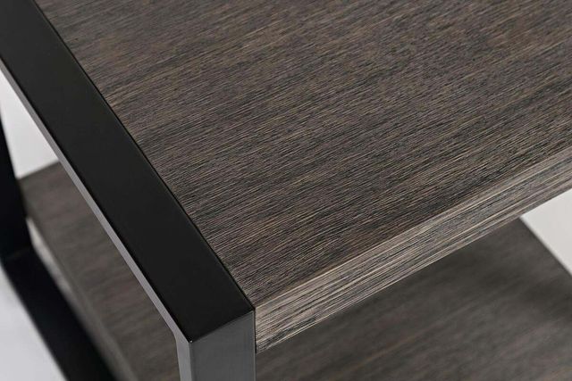Jofran Inc. Pinnacle Platinum End Table with Black Frame-3
